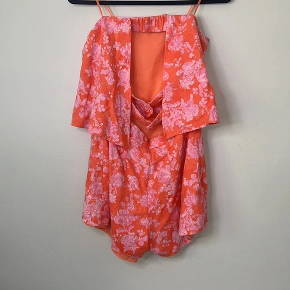 Do+Be Pink Papaya Pink Strap Back Romper - Picture 8 of 10